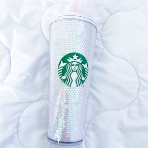 Starbucks White Sequin 2020 Holiday/Winter Tumblr